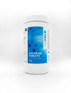 Chlorine tablets for pool sanitation