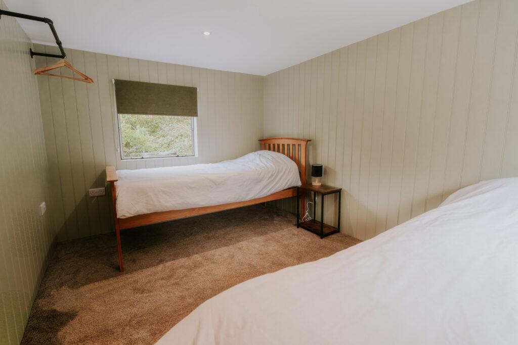 Static caravan bedroom interior
