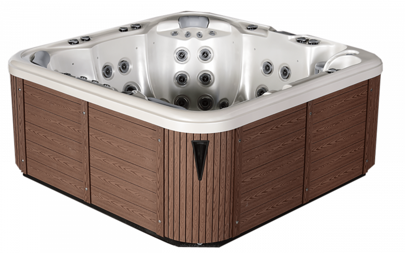 Luxury hot tub with jets